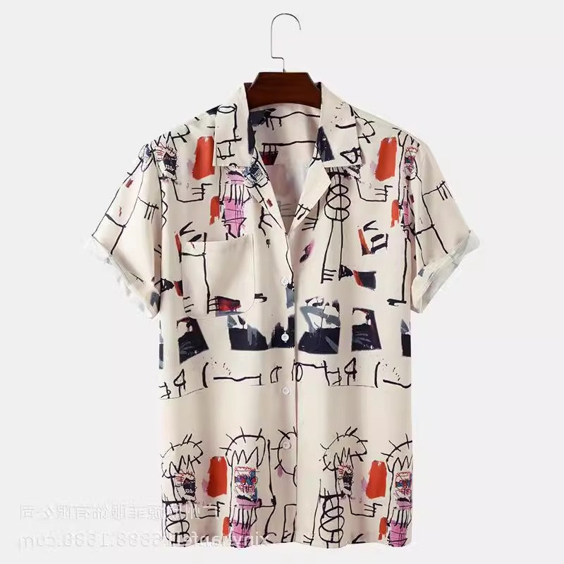 Importé - Chemise De Plage Homme Manches Courtes