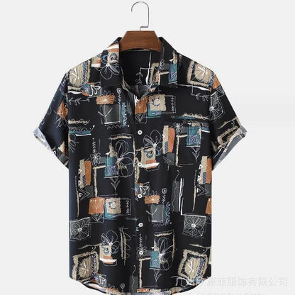 Importé - Chemise De Plage Homme Manches Courtes