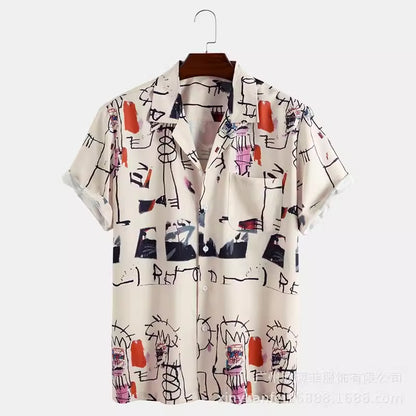Importé - Chemise De Plage Homme Manches Courtes