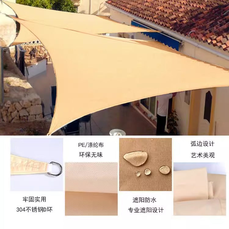 Importé - Voile D'Ombre De Protection Solaire Etanche En Maille