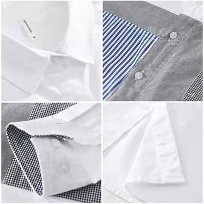 Importé - Chemise Pur Coton Homme Tendance Manches Longues