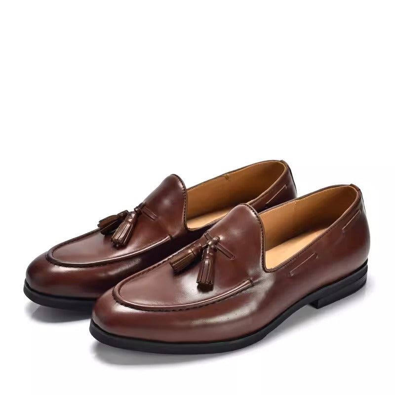 Importé - Moccasin Homme Britannique Cuir Véritable