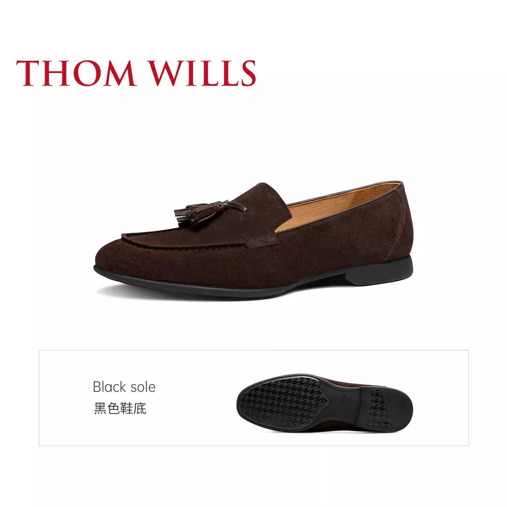 Importé - ThomWills - Homme Moccasin Cuir Véritable