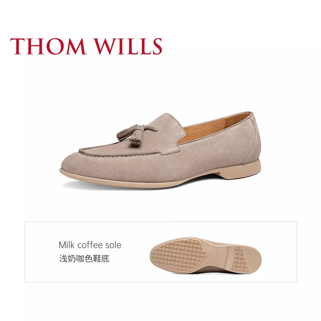 Importé - ThomWills - Homme Moccasin Cuir Véritable