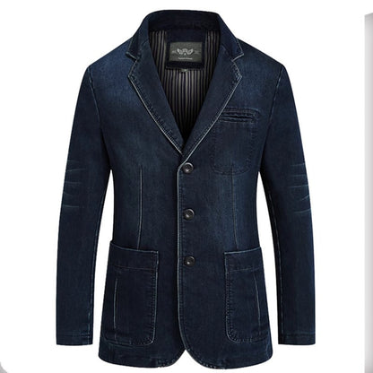Importé - Veste Blazer Jean Homme Décontracté Tendance