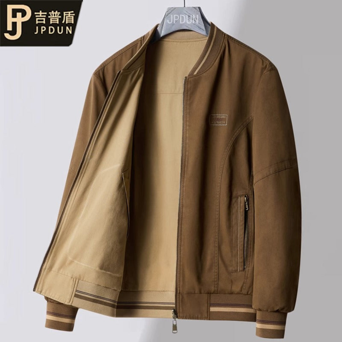 Importé - Jacket Double Faces Pur Coton Homme Manche Longue