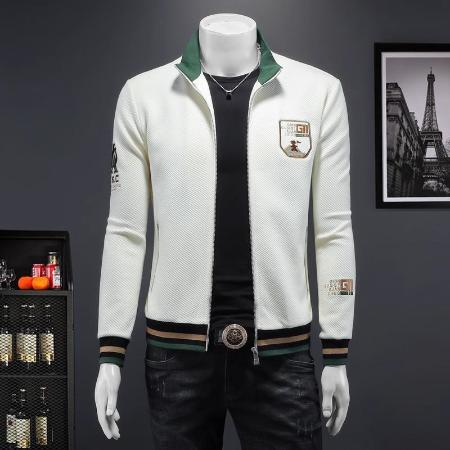 Importé - Veste Cardigan Slim Homme À Manches Longues Tendance