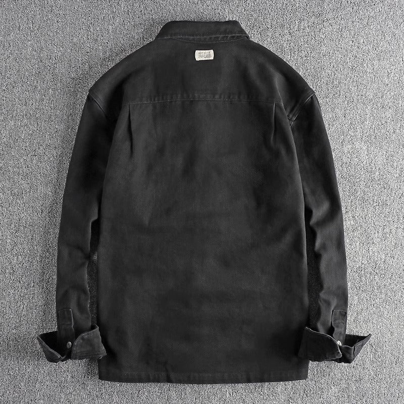 Importé - Chemise Homme Pur Coton Lourd Manches Longues