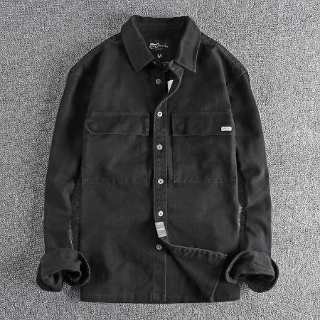 Importé - Chemise Homme Pur Coton Lourd Manches Longues
