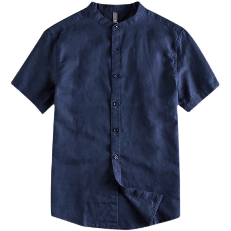 Importé - Chemise Homme Tendance A Manches Courtes En Lin