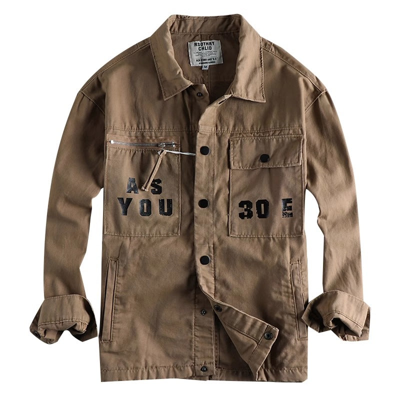 Importé - Chemise Jacket Coton Lourd Homme Manches Longues