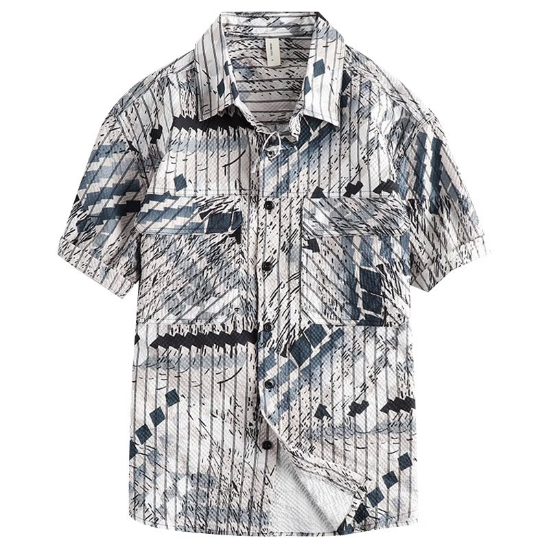 Importé - Chemise Hawaïe Homme Rétro Manches Courtes