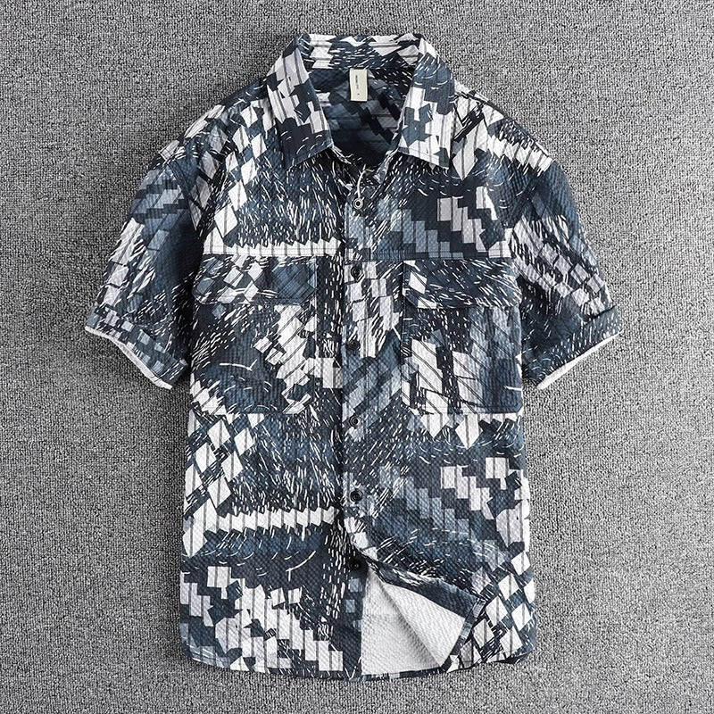 Importé - Chemise Hawaïe Homme Rétro Manches Courtes