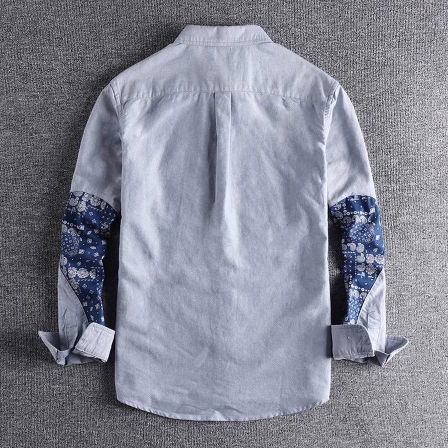 Importé - Chemise Pur Coton Oxford Homme Manches Longues