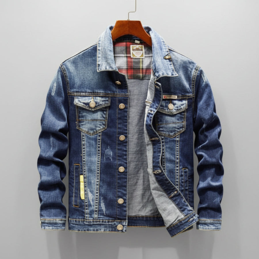Importé - Jacket Homme Slim Manches Longues En Jean