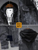 Importé - Jacket Homme A Capuche Multi-poches Manches Longues En Jean