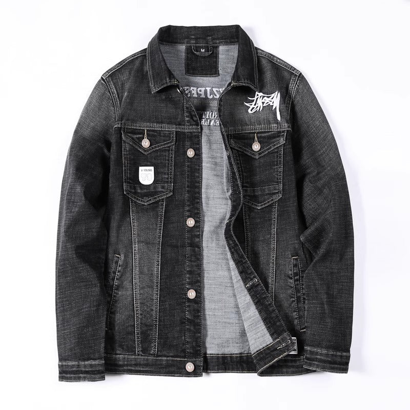 Importé - Veste Jacket Homme Décontractée Longues En Jean