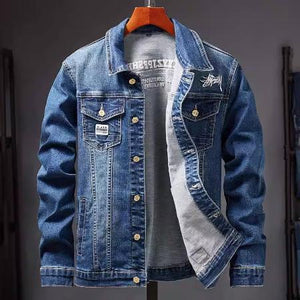 Importé - Jacket Homme Coton Jean Denim Délavé
