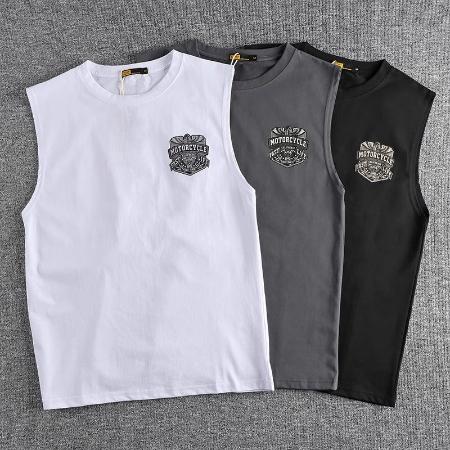 Importé - T-Shirt Gilet Décontractés Sans-Manches En Coton