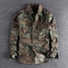 Importé - Chemise Homme Camouflage Rétro Tendance Manches Longues 100% Coton