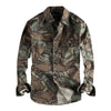 Importé - Chemise Homme Camouflage Rétro Tendance Manches Longues 100% Coton