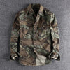 Importé - Chemise Homme Camouflage Rétro Tendance Manches Longues 100% Coton