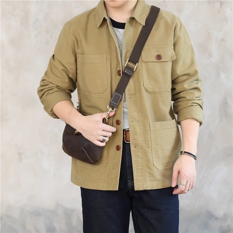 Importé - Jacket Coton Lourd Homme Décontracté Manche Longue