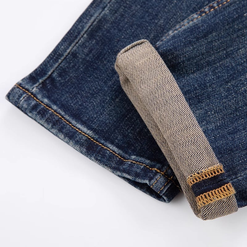 Importé - Pantalon Jean Homme Délavé Tendance Slim-fit