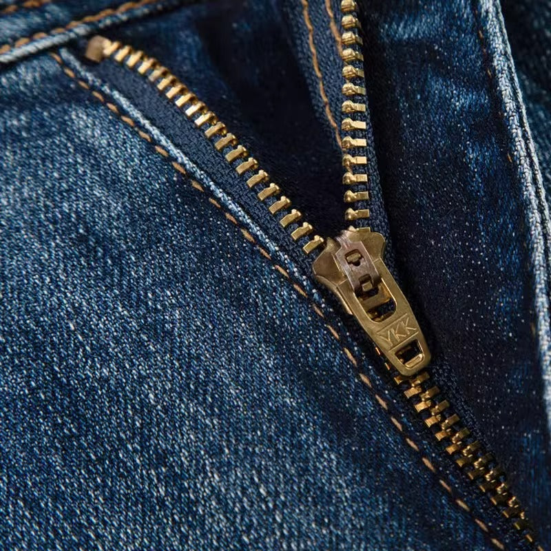 Importé - Pantalon Jean Délavé Homme Décontracté Slim