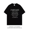 Importé - T-Shirt Coton Fortune Homme Manches Courtes Tendance