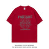 Importé - T-Shirt Coton Fortune Homme Manches Courtes Tendance