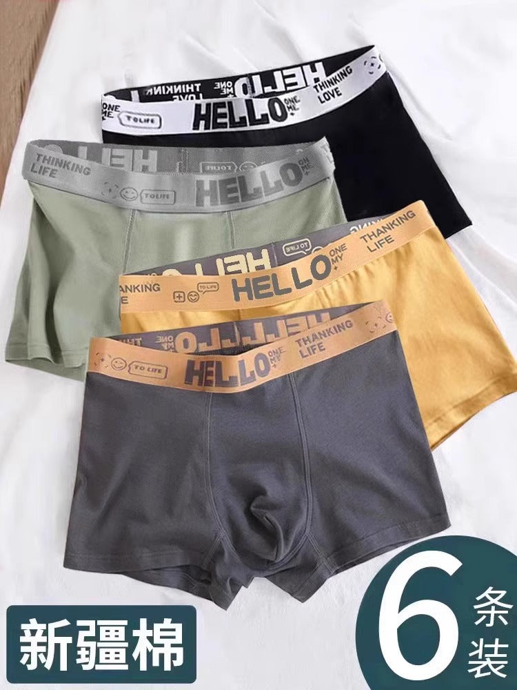 Importé - Lot 4 Boxer Coton Soie Glacée Sport Homme Confort