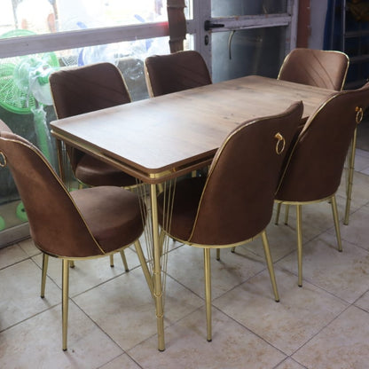 Ensemble Salle à Manger - Table + 6 Chaises