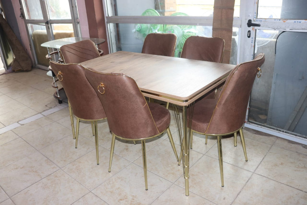 Ensemble Salle à Manger - Table + 6 Chaises