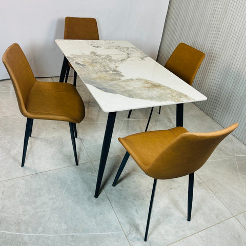 Ensemble Salle à Manger - Table + 4 Chaises