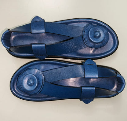 Importé - Sandale Africaine Cuir Épais Semelle Orthopédique