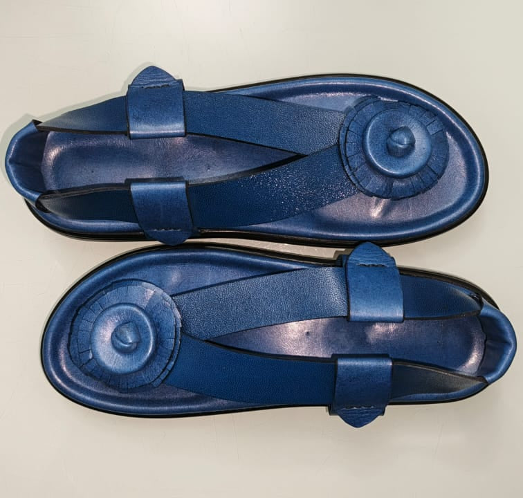 Importé - Sandale Africaine Cuir Épais Semelle Orthopédique