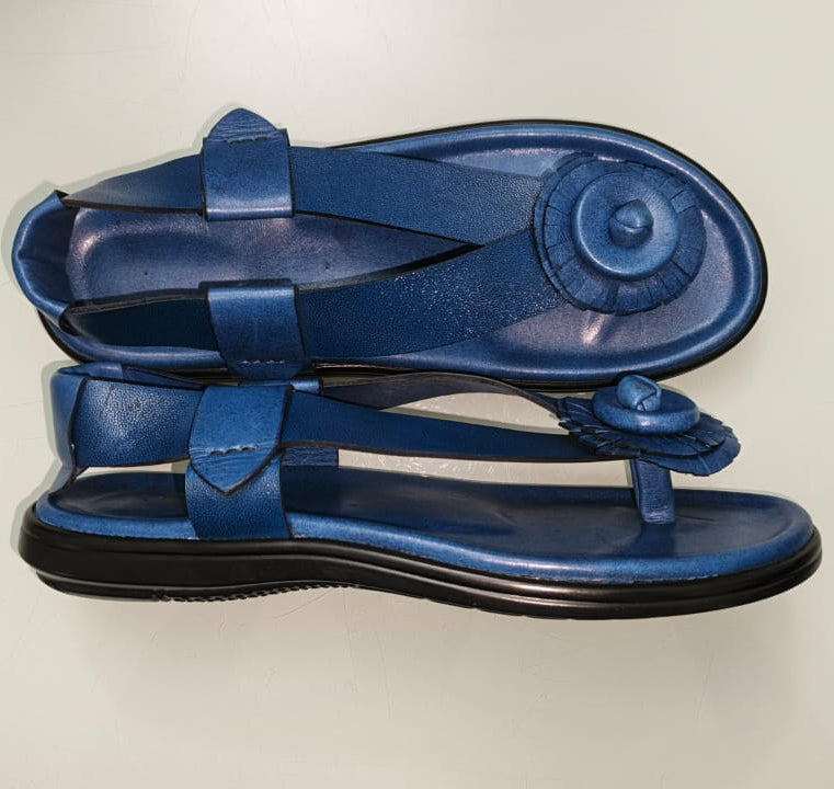 Importé - Sandale Africaine Cuir Épais Semelle Orthopédique