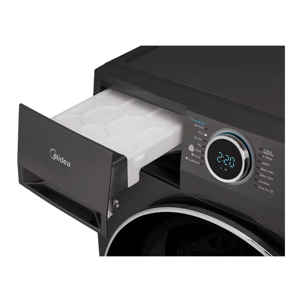 MIDEA SECHE LINGE 10KG FRONT LOAD INVERTER - SMART HOME - MD200H100BW/T