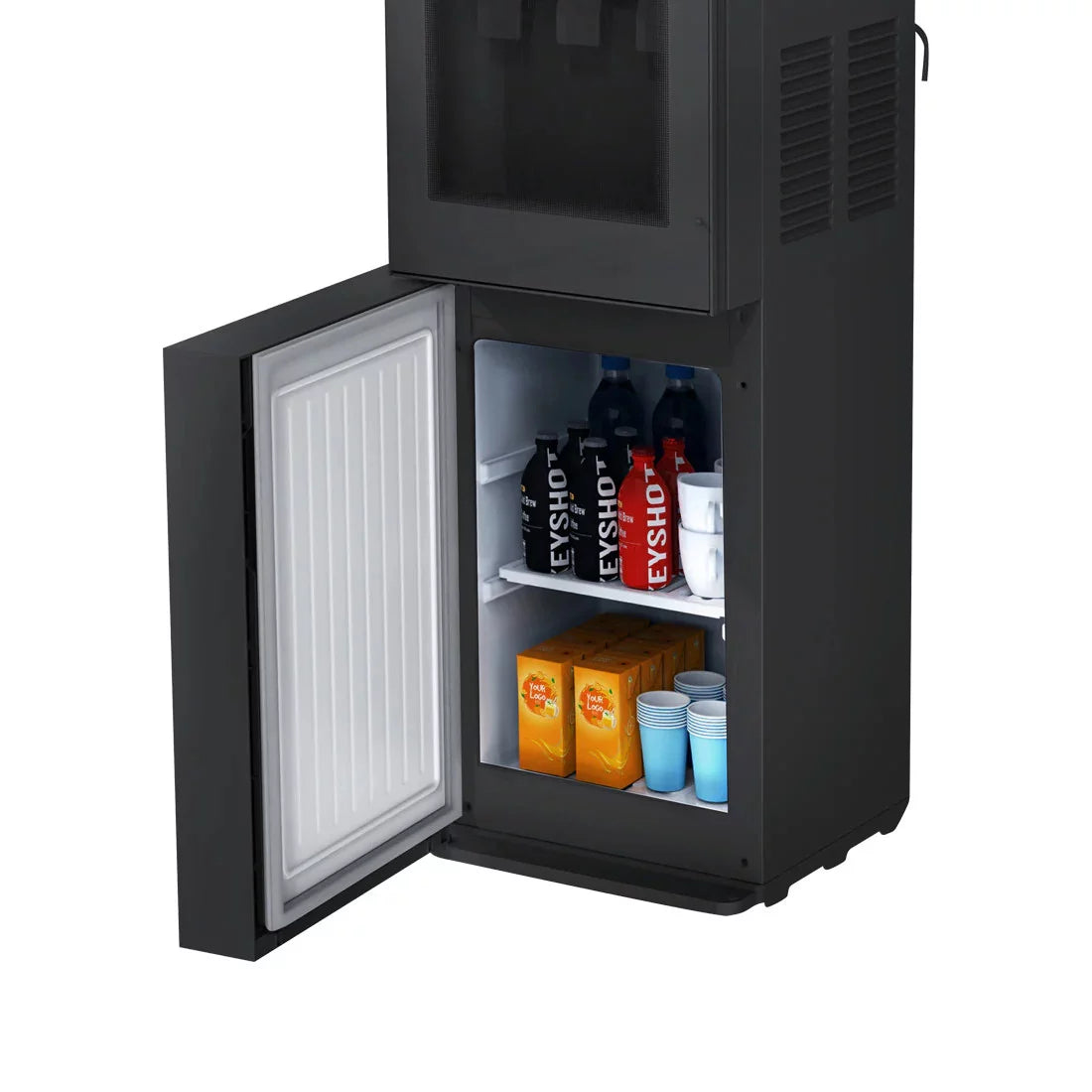 MIDEA DISTRIBUTEUR D'EAU 3 ROBINETS AVEC ARMOIRE SPACIEUX DE 20LT - YL2381S-B