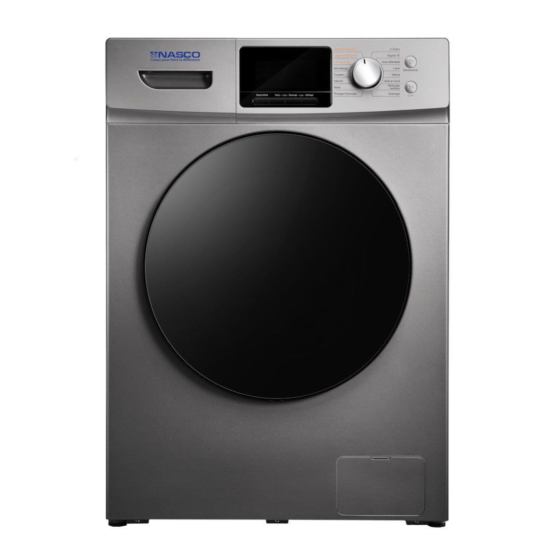 NASCO MACHINE A LAVER FRONT LOAD 10KG ET SECHAGE 7KG INVERTER - NASFL-T10KG-V1WD