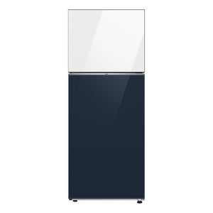 SAMSUNG REFRIGERATEUR 411 L CLEAN WHITE-NAVY GLASS R600A - RT42CB66218AGR