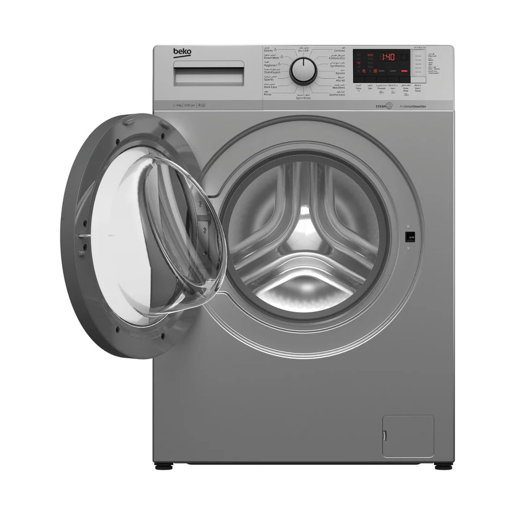 BEKO MACHINE A LAVER FRONT LOAD GRIS 8KG - BEKO_WTV8612XSS