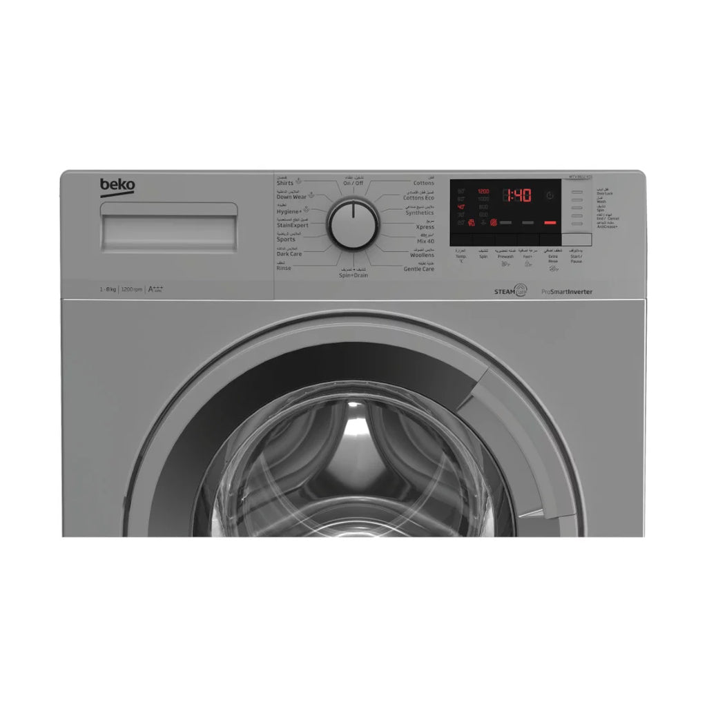 BEKO MACHINE A LAVER FRONT LOAD GRIS 8KG - BEKO_WTV8612XSS