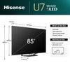 HISENSE TV LED 85'' ULED - MINI-LED VIDAA - 85U7NAU