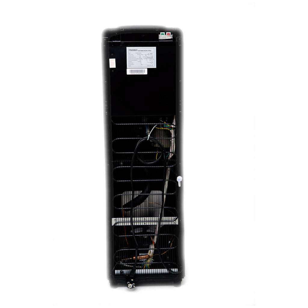 DISTRIBUTEUR D'EAU 2 ROBINETS NOIR-ARGENTE- NAS-WD-1115-B2