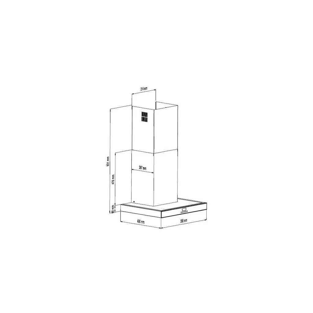 BEKO HOTTE ASPIRANTE 60CM INOX - BEKO_HCB61731BXH