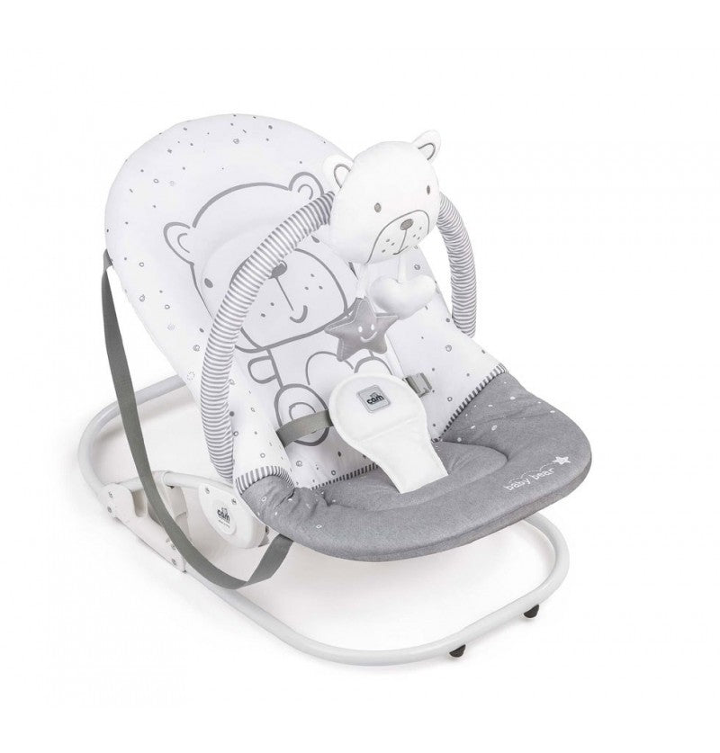 CHAISE RELAXE BEBE – GIOCAM+ARCHE OURSON – GRIS/BLANC
