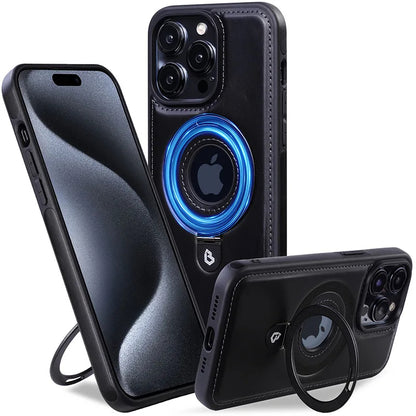 Importé - Etui Magnetique en Cuir Macsafe pour IPhone 15/15ProMax-14/14Pro-13ProMax