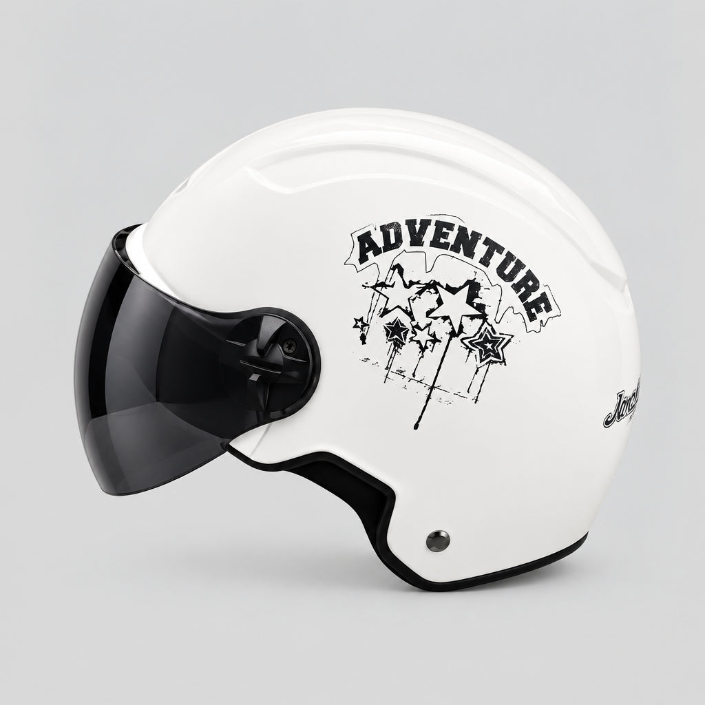 Importé - Casque 3C JACKEVIN Adventure Étoiles avec Visière Fumée